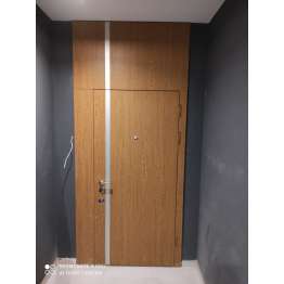 НАШИ РАБОТЫ Входная дверь металлическая в квартиру с МДФ накладками